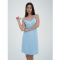 Ночная рубашка в роддом для беременных и кормящих Мамин Дім Голубой 24144