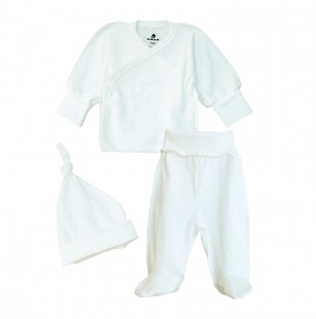 Набор одежды для новорожденных Minikin Ажурный ластик 2024 0 - 1 мес Ажурный ластик Молочный 2418405