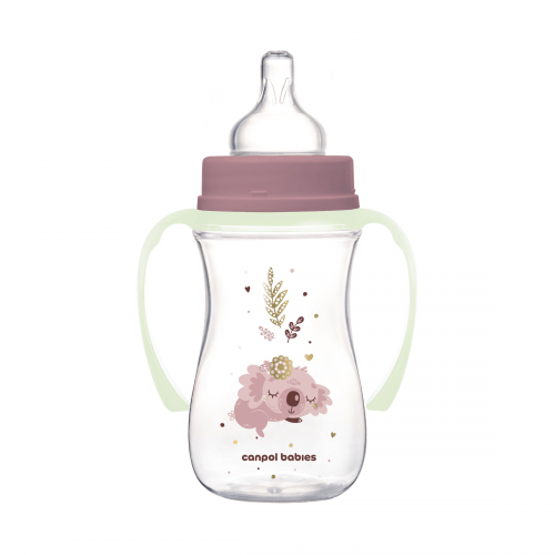 Антиколиковая бутылочка Canpol babies Easystart Sleepy Koala Розовый 3m+ 240 мл 35/237_pin