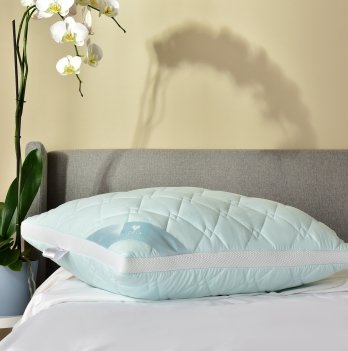 Подушка для сна Ideia Present с дышащим бортом 50х70 см Мятный/Белый 8-34529