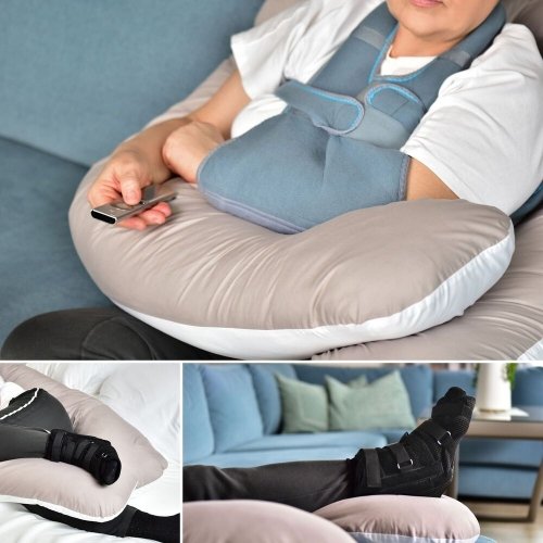 Подушка для беременных и кормящих Ideia П-образная 140х75х20 см Бежевый/Шоколадный 8-33722*005