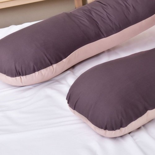 Подушка для беременных и кормящих Ideia П-образная 140х75х20 см Бежевый/Шоколадный 8-33722*005