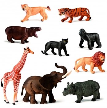 Игровой набор фигурок Miniland Wild Jungle Animals 9 шт 25119