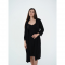 Халат для беременных и кормящих Мамин Дім Soft&Lace Черный 25319