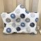 Ортопедическая подушка для новорожденных BetiS Клубочок Ранфорс Белый/Синий 25х33 см 27689233