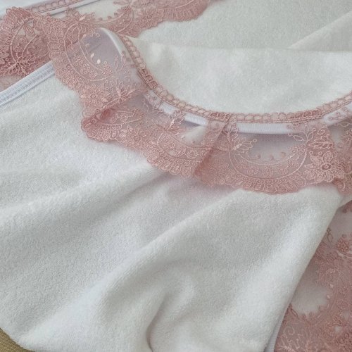 Крыжма для крещения Бетис Картинка М 100х100 см Белый/Пудровый 27689419