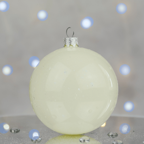 Новогодний шар на елку Santa Shop Кирилівська церква Молочный 10 см 4820001180374