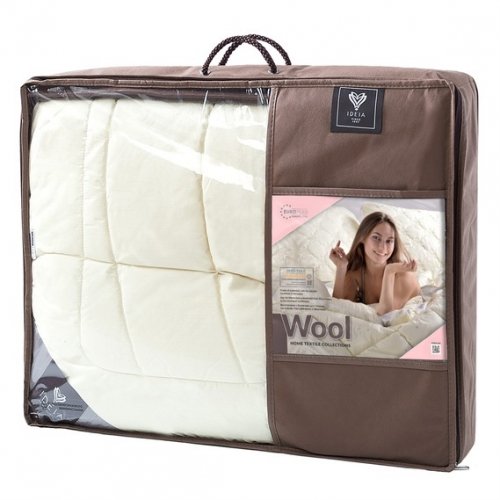 Одеяло зимнее двуспальное Ideia Wool Premium 175х210 см Молочный 8-11841