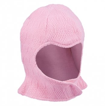 Шапка шлем детская Tutu 1 - 12 мес Вязка Розовый 3-004803