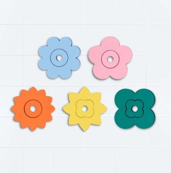 Игрушки для ванной Quut Пазл-головоломка Цветы 171713