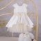 Детское платье с повязкой Бетис Елеганс Молочный Жаккард/Фатин 27684487