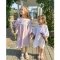 Летнее платье для девочки ELA Textile&Toys Ukraine Цветы 7 - 9 лет Муслин Белый/Розовый EDМ001PN