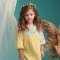 Летнее платье для девочки ELA Textile&Toys Ukraine Цветы 7 - 9 лет Муслин Желтый/Голубой EDМ004YB
