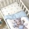 Детское постельное белье в кроватку Маленькая Соня Kids toys Мишка Голубой 0369203