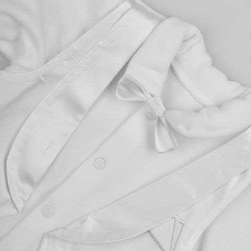 Набор одежды для новорожденных для крещения ЛяЛя 0 - 9 мес Велюр Белый 2ТК026В_8-03