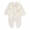 Набор одежды для новорожденных для крещения ЛяЛя 0 - 9 мес Велюр Молочный 2ТК026В_8-25