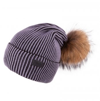 Зимняя шапка детская Tutu 5 - 15 лет Вязка Серый 3-003917