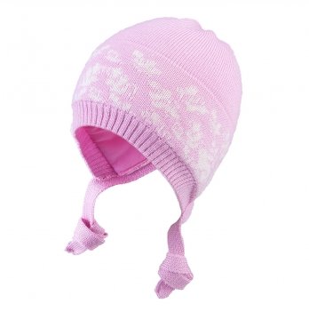 Зимняя шапка детская Tutu 0 - 6 мес Вязка Розовый 3-005122