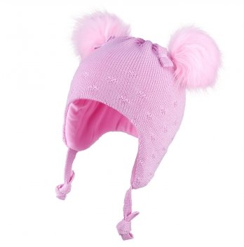 Зимняя шапка детская Tutu 3 - 24 мес Вязка Розовый 3-005140