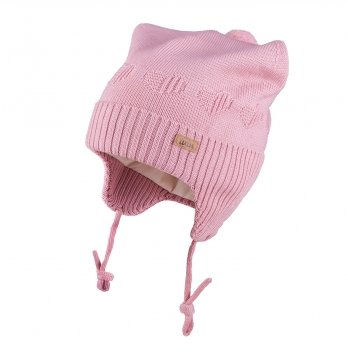 Зимняя шапка детская Tutu 3 - 24 мес Вязка Розовый 3-005161