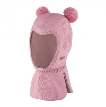 Шапка шлем детская Tutu 6 - 24 мес Вязка Розовый 3-005166
