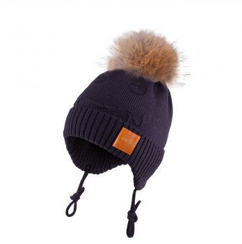 Зимняя шапка детская Tutu 3 - 5 лет Вязка Серый 3-005170