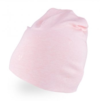 Шапка детская демисезонная Tutu 5 - 8 лет Трикотаж Светло-розовый 3-005649