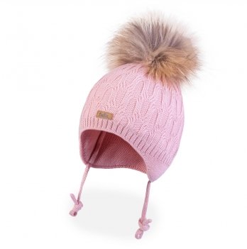 Зимняя шапка детская Tutu 3 - 24 мес Вязка Розовый 3-005737