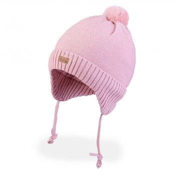 Зимняя шапка детская Tutu 1 - 4 лет Вязка Розовый 3-005738