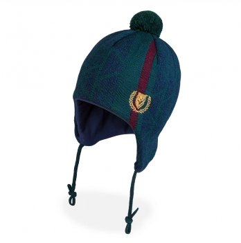 Зимняя шапка детская Tutu 2 - 8 лет Вязка Зеленый 3-005828