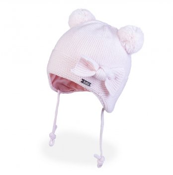 Зимняя шапка детская Tutu 0 - 3 мес Вязка Розовый 3-005834