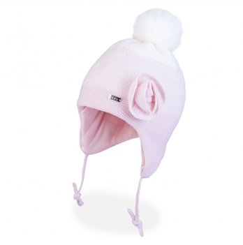 Зимняя шапка детская Tutu 1 - 5 лет Вязка Розовый 3-005840