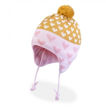 Зимняя шапка детская Tutu 1 - 5 лет Вязка Розовый 3-005846