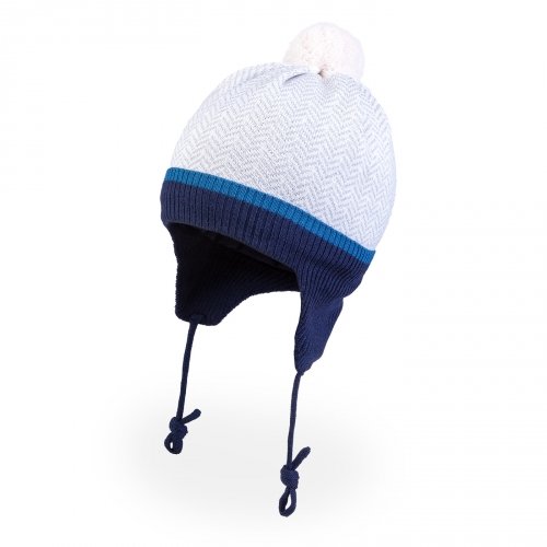 Зимняя шапка детская Tutu 1 - 5 лет Вязка Молочный 3-005853