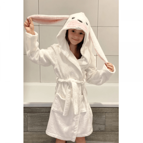 Махровый халат для детей Sasha Bunny 2 - 6 лет Махра Белый 4406