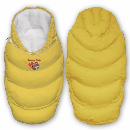 Конверт в коляску на флисе трансформер Ontario Baby Alaska Demi+ Size control Желтый ART-0000307