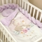 Детское постельное белье и бортики в кроватку BBChic Коллекция №8 Sweet Dream Зайка Фиолетовый 5001232