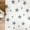 Непромокаемая пеленка для детей Маленькая Соня Звезда крупная серая на белом 50х80 см Серый/Белый 115356