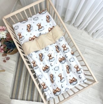 Детское постельное белье в кроватку Маленькая Соня Baby Mix Тедди бежевый Бежевый 0391129