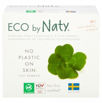Лактационные вкладыши органические Eco by Naty 30 шт 475502801