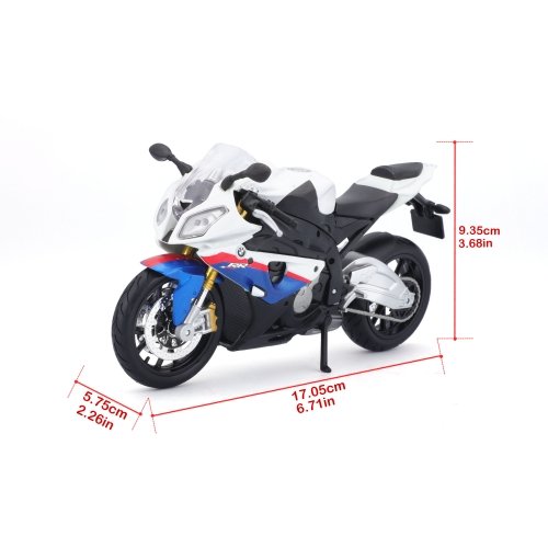 Модель мотоцикл Maisto BMW S1000RR white/blue М1:12 Белый/Голубой 31101-10