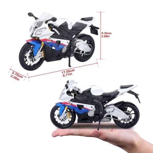 Модель мотоцикл Maisto BMW S1000RR white/blue М1:12 Белый/Голубой 31101-10