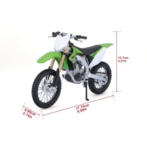 Модель мотоцикла Maisto Kawasaki KX 450F 1:12 Зеленый 31101-08141