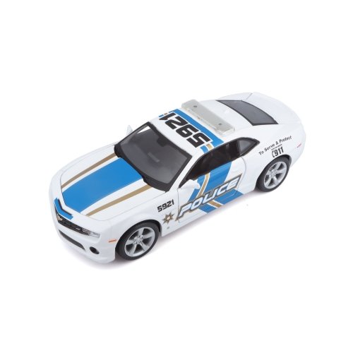 Модель машинки Maisto Chevrolet Camaro SS RS Police M1:24 Белый 31208 white