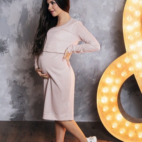 Платье для беременных и кормящих To Be Розовый 31380241