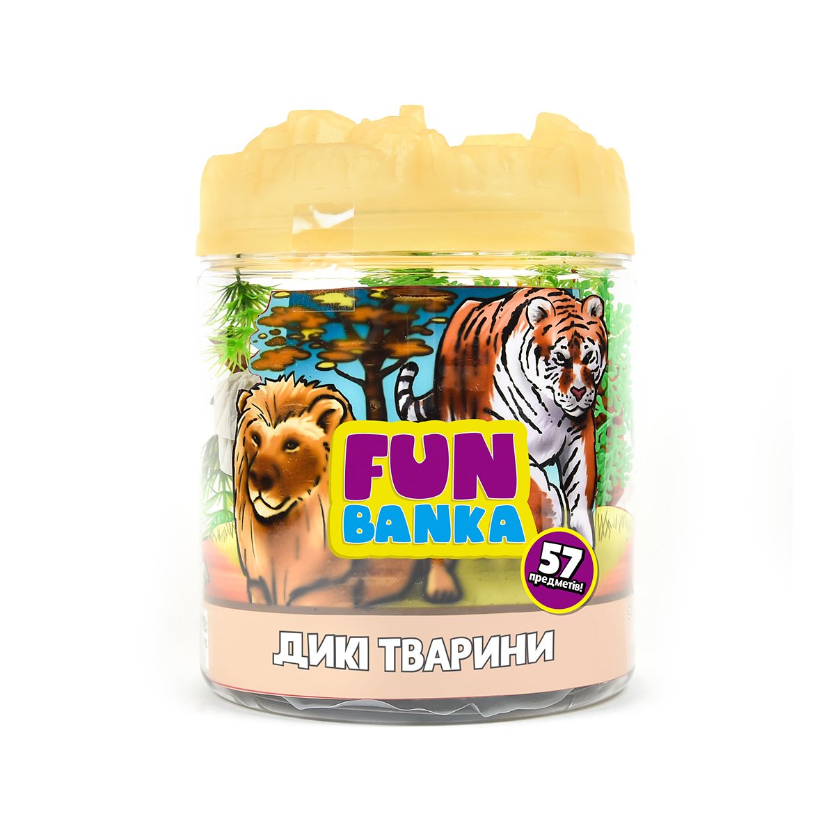 Игровой набор Fun Banka Дикие животные 57 шт 320063-UA Игровой набор Fun Banka Дикие животные 57 шт 320063-UA