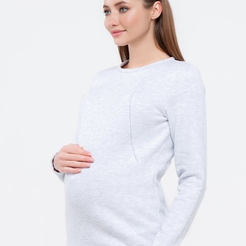 Костюм для беременных и кормящих Юла мама Halle Светло-серый ST-49.073