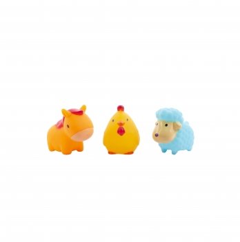 Игрушки для ванной Baby Team Забавные зверята Ферма Оранжевый 9022