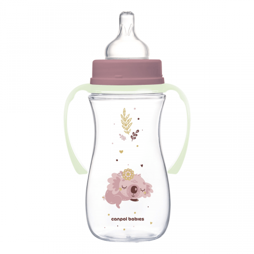 Антиколиковая бутылочка Canpol babies Easystart Sleepy Koala Розовый 12m+ 300 мл 35/238_pin