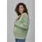 Свитшот для беременных и кормящих с начесом Юла Мама Kloya Оливковый SW-43.102